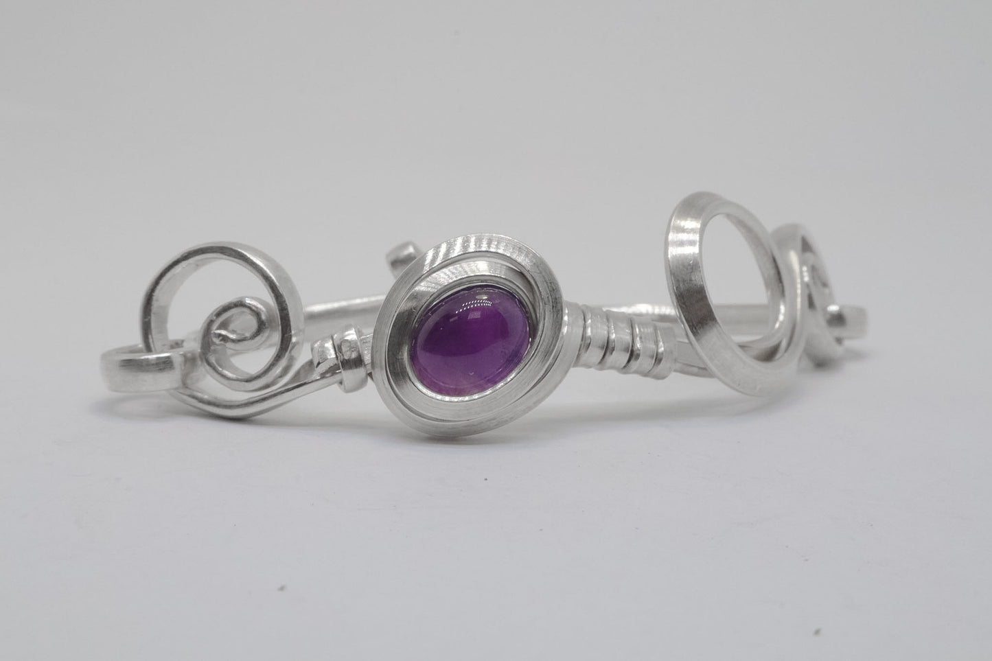 Gala Amethyst Sterling Silver Bracelet