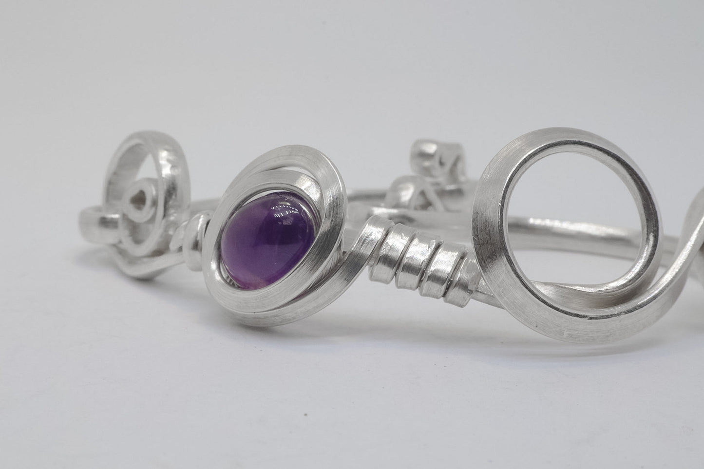 Gala Amethyst Sterling Silver Bracelet