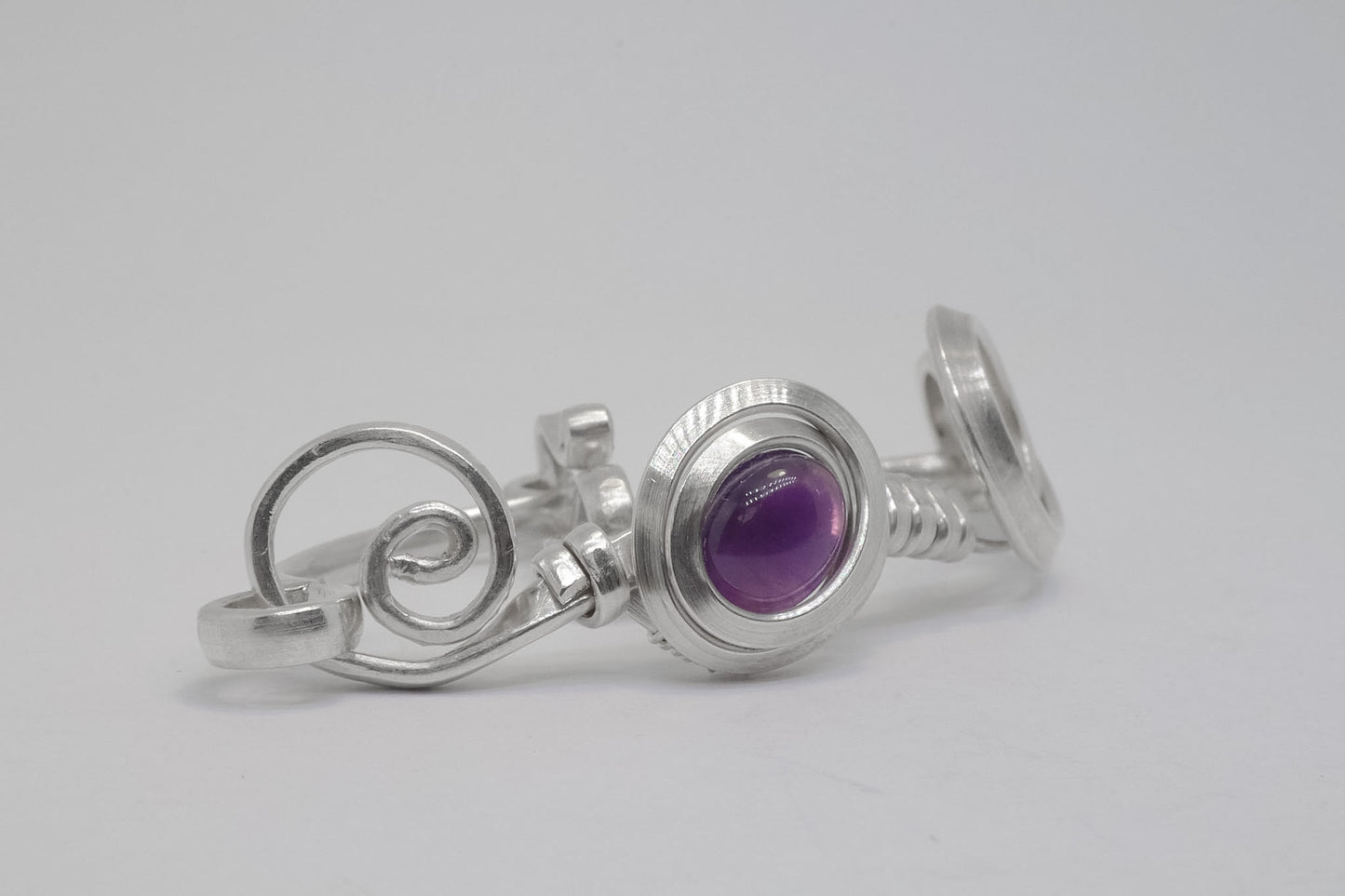 Gala Amethyst Sterling Silver Bracelet
