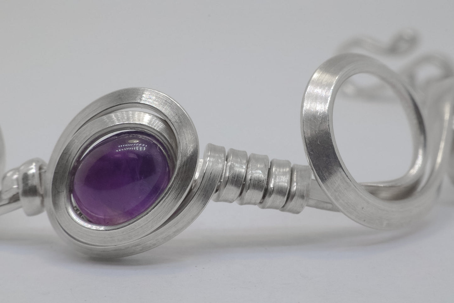 Gala Amethyst Sterling Silver Bracelet