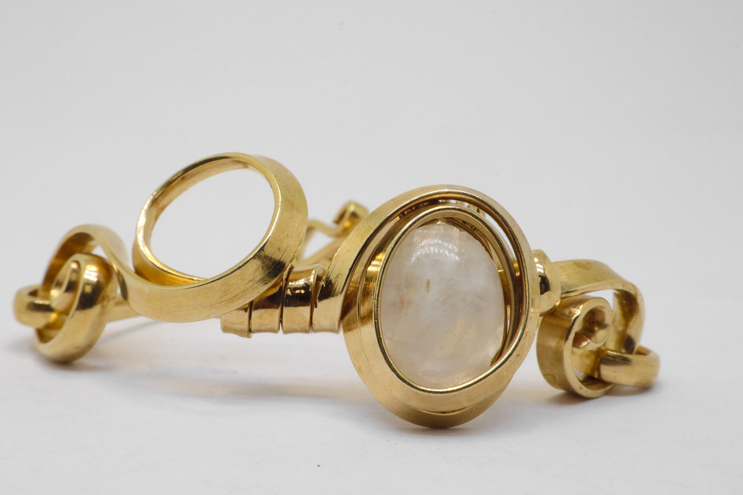 Gala Moonstone Gold Plated Sterling Silver Bracelet