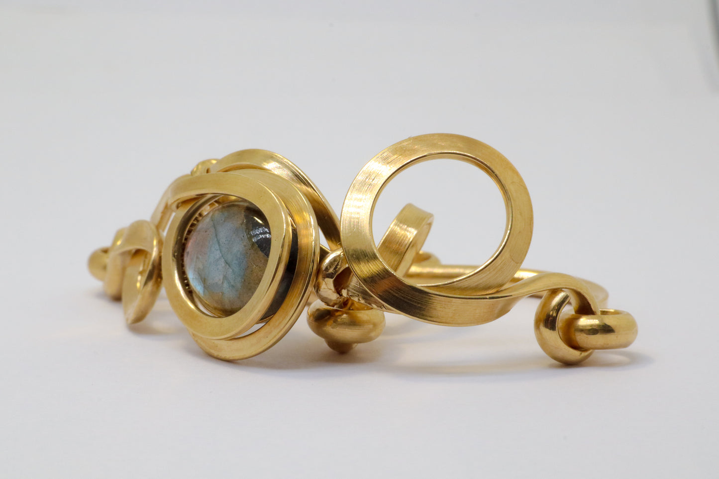 Gala Labradorite Gold Plated Sterling Silver Bracelet