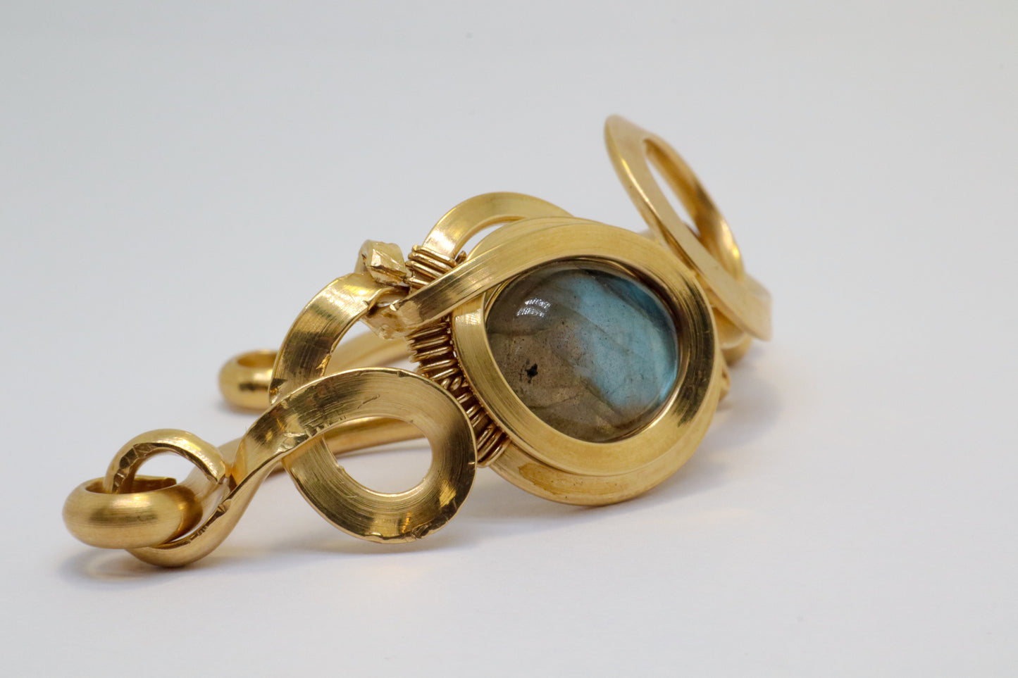 Gala Labradorite Gold Plated Sterling Silver Bracelet