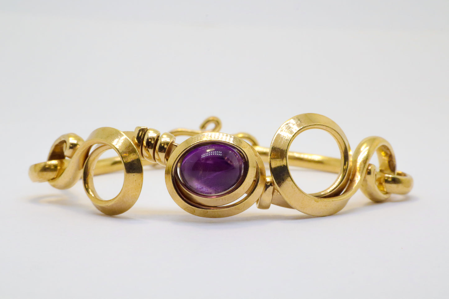 Gala Amethyst Gold Plated Sterling Silver Bracelet