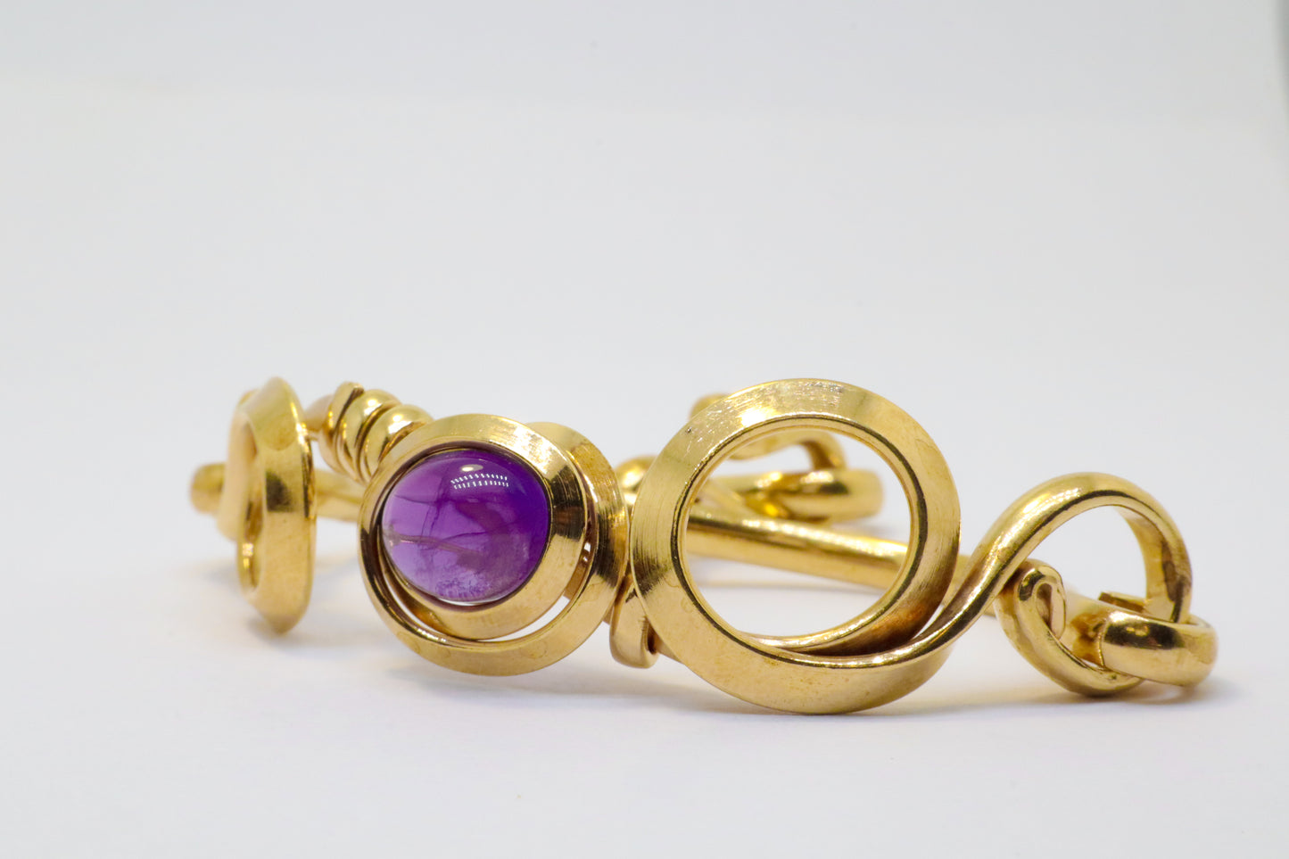 Gala Amethyst Gold Plated Sterling Silver Bracelet