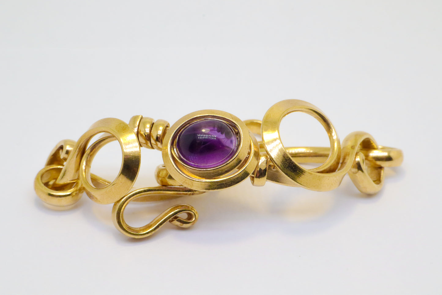 Gala Amethyst Gold Plated Sterling Silver Bracelet