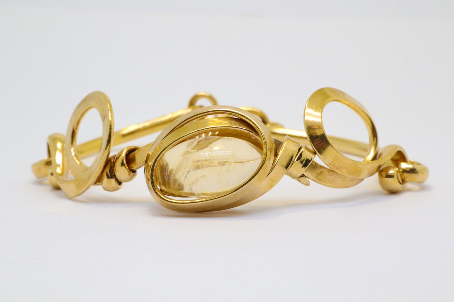 Gala Citrine Gold Plated Sterling Silver Bracelet