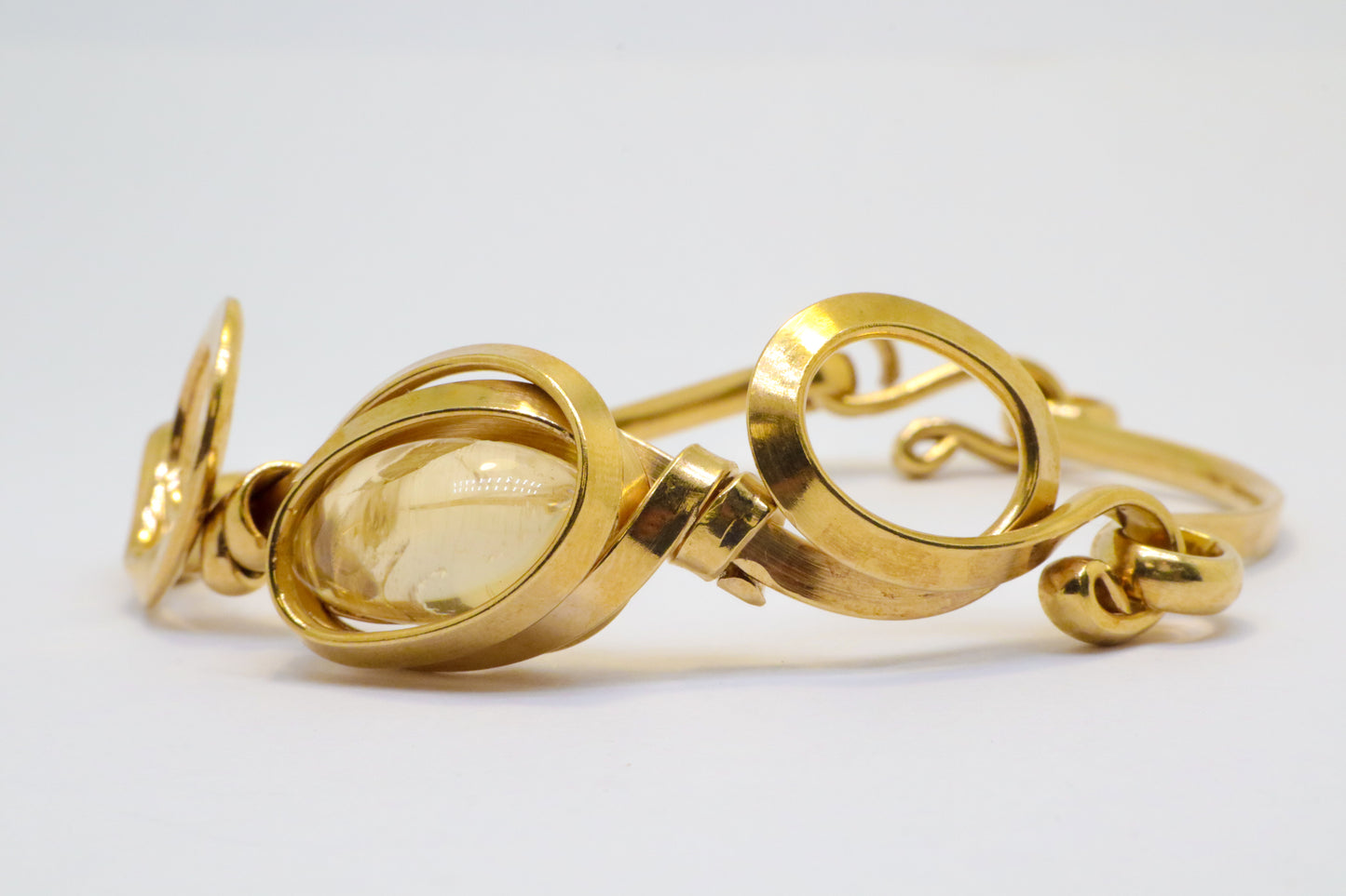 Gala Citrine Gold Plated Sterling Silver Bracelet