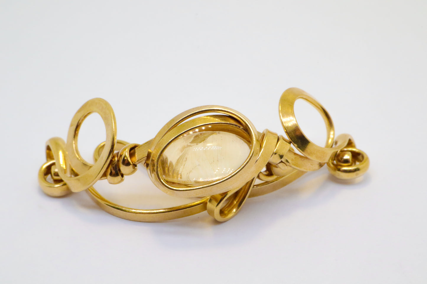 Gala Citrine Gold Plated Sterling Silver Bracelet