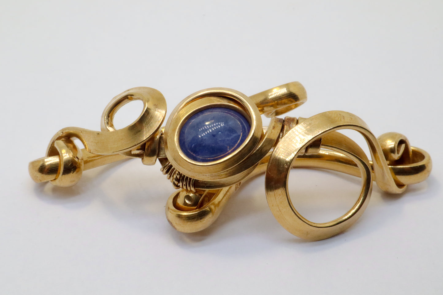 Gala Tanzanita Gold Plated Sterling Silver Bracelet