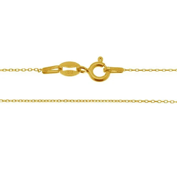 Special Order - 035 Thick 24k Gold Plated Chain - Sterling Silver Base